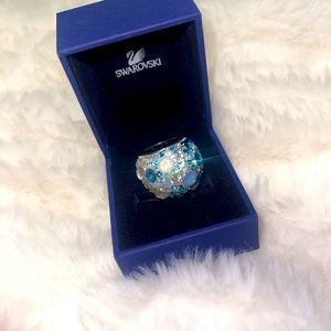 Swarovski Blue Crystal Women’s Ring